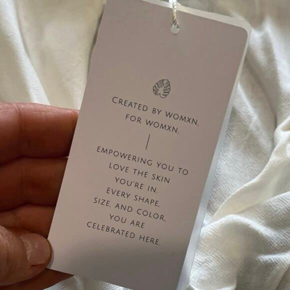 NWT Toluca Maria Tie Front Linen Swimwear Cover Up Short Sleeve Ivory Size S - Picture 4 of 7